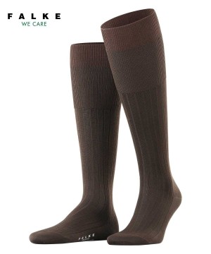 Men Falke Milano Knee-high Socks Socks Brown | XEWMDN913