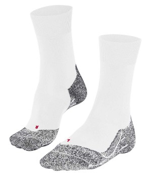 Men Falke RU4 Light Performance Running Socks Socks White | BEHWDY142