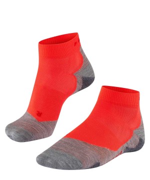 Men Falke RU5 Race Short Running Short sock Socks Red | TAUDSX957