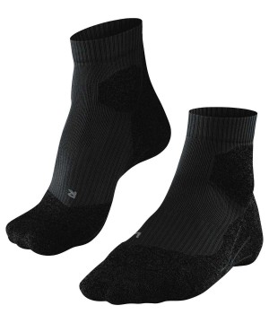 Men Falke RU Trail Running Socks Socks Black | HZNYBM045