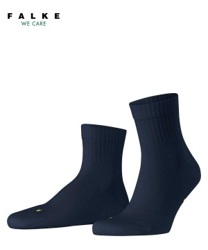 Men Falke Run Rib Short sock Socks Blue | JEGYZQ254