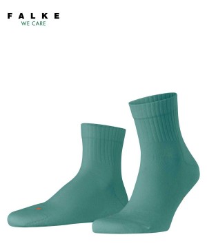 Men Falke Run Rib Short sock Socks Green | OUFWLT642