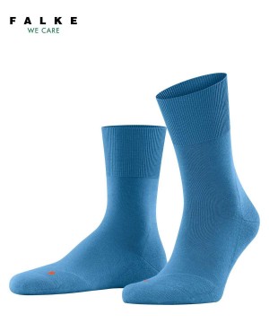 Men Falke Run Socks Socks Blue | HVJDNG712