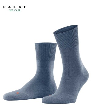 Men Falke Run Socks Socks Blue | RCJFOQ581