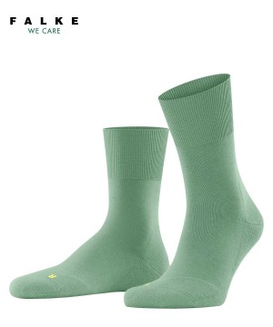 Men Falke Run Socks Socks Green | CPANXZ069