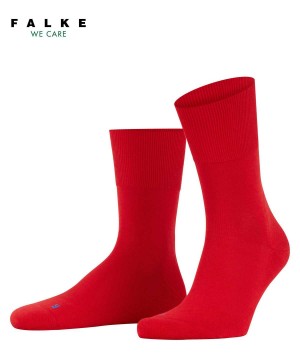 Men Falke Run Socks Socks Red | EUGTCS084