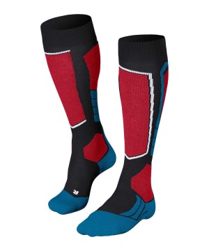 Men Falke SK2 Intermediate Skiing Knee-high Socks Socks Black | WQJLKF934