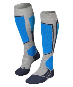 Men Falke SK2 Intermediate Skiing Knee-high Socks Socks Grey | EVHIYT642