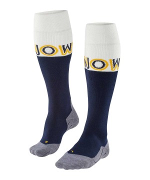 Men Falke SK4 Advanced Skiing Knee-high Socks Socks Blue | CZEOBD806