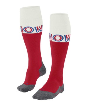 Men Falke SK4 Advanced Skiing Knee-high Socks Socks Red | HYWFVD812