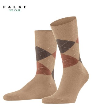 Men Falke Sensitive Argyle Socks Socks Beige | GDYKPB564