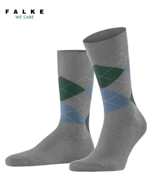 Men Falke Sensitive Argyle Socks Socks Grey | ZFPDTO139