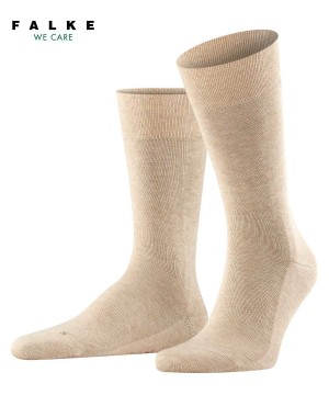 Men Falke Sensitive London Socks Socks Beige | AKPCXZ804