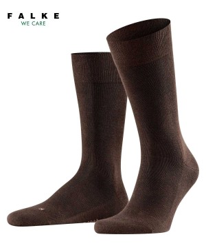 Men Falke Sensitive London Socks Socks Brown | BLFNPC492