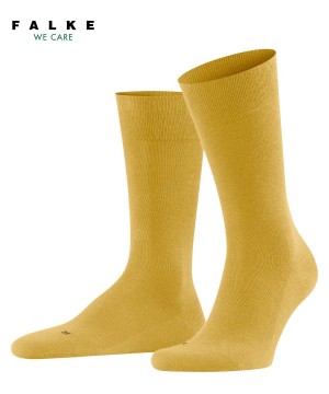 Men Falke Sensitive London Socks Socks Yellow | KIYVWT139