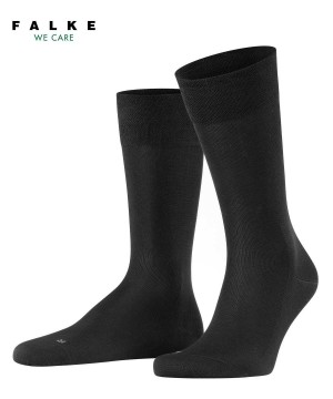 Men Falke Sensitive Malaga Socks Socks Black | HZPONA657