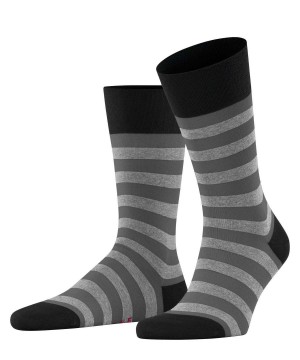 Men Falke Sensitive Mapped Line Socks Socks Black | RFXKSY765