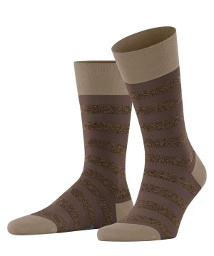 Men Falke Sensitive Mapped Line Socks Socks Brown | URLQMX370