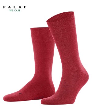 Men Falke Sensitive New York Socks Socks Red | PQNDEU481