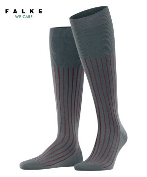 Men Falke Shadow Knee-high Socks Socks Grey | QLZURV236