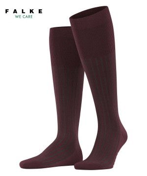 Men Falke Shadow Knee-high Socks Socks Red | PWYUFH091