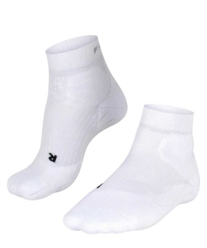 Men Falke TE2 Short Tennis Short sock Socks White | OGTQBC953