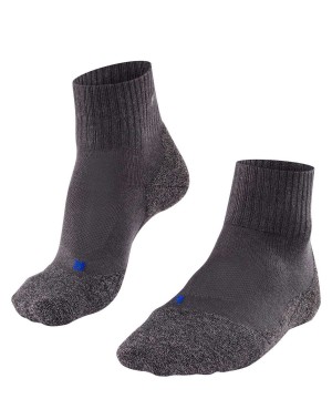 Men Falke TK2 Explore Cool Short Trekking Short sock Socks Grey | ZACIFB381