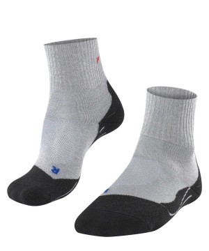 Men Falke TK2 Explore Cool Short Trekking Short sock Socks Grey | DWRZGH784