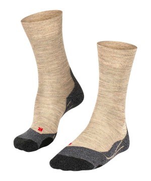 Men Falke TK2 Explore Melange Trekking Socks Socks Green | YJVKXW807