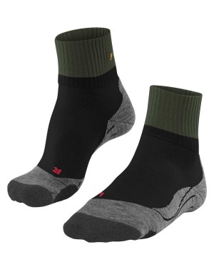 Men Falke TK2 Explore Short Trekking Short sock Socks Black | JINUBL286