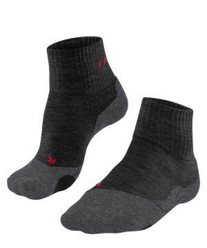 Men Falke TK2 Explore Short Trekking Short sock Socks Grey | BKVPJU968