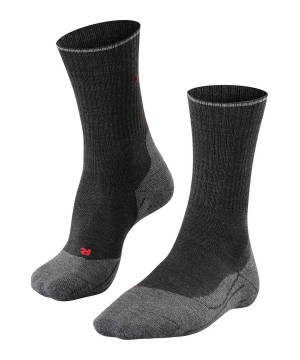 Men Falke TK2 Explore Wool Silk Trekking Socks Socks Grey | IMXFDT539