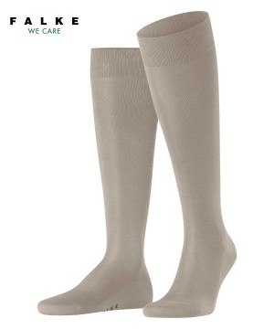 Men Falke Tiago Knee-high Socks Socks Beige | XHFZSV608