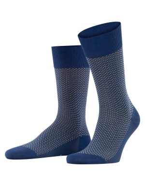 Men Falke Uptown Tie Socks Socks Blue | LPQEKW013