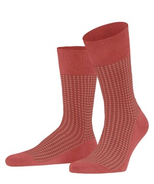 Men Falke Uptown Tie Socks Socks Red | EUBFVH965