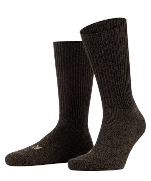 Men Falke Walkie Ergo Boot socks Socks Brown | PCMOEZ659