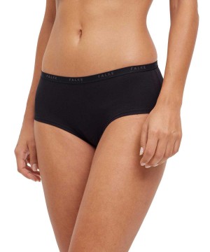 Women Falke 2-Pack Hipster Daily Comfort Panties & Slips Black | UTWRMA102