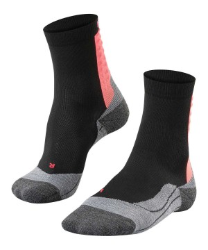 Women Falke Achilles Socks Health Sports Socks Black | ERNVAH231