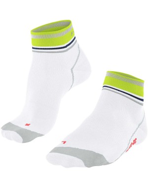 Women Falke BC Impulse Short Biking Short sock Sports Socks White | TWBRCG529