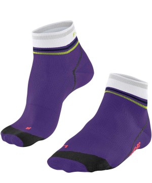 Women Falke BC Impulse Short Biking Short sock Sports Socks Purple | SHROJV354