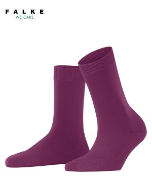 Women Falke ClimaWool Socks Socks Purple | QDXIYG935