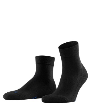 Women Falke Cool Kick Short sock Socks Black | KMFZIY298