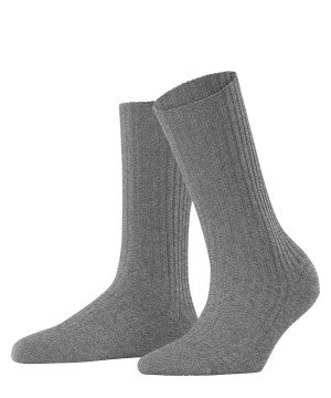 Women Falke Cosy Wool Boot Socks Socks Grey | HOKMIG738