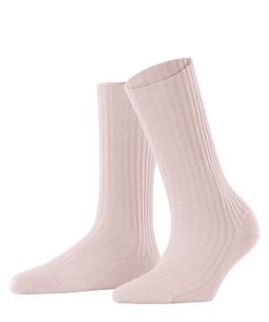 Women Falke Cosy Wool Boot Socks Socks Rose | IDMTZB268