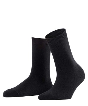 Women Falke Cosy Wool Socks Socks Black | EAHYFP379