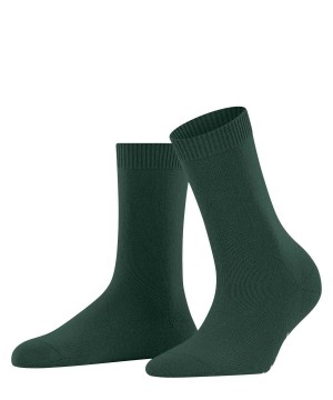 Women Falke Cosy Wool Socks Socks Green | VCKBNU018