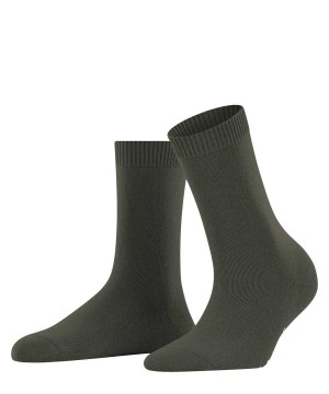 Women Falke Cosy Wool Socks Socks Green | WOPILN674