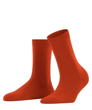 Women Falke Cosy Wool Socks Socks Orange | NCLIEY061