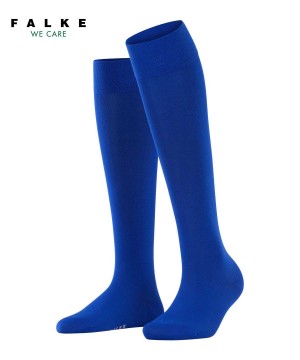 Women Falke Cotton Touch Knee-high Socks Socks Blue | PQNJLC793