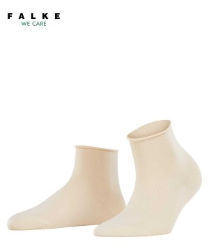 Women Falke Cotton Touch Short sock Socks Beige | VDNKZP546